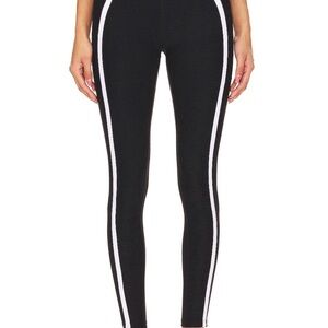 Spacedye New Moves High Waisted Midi Legging in
Darkest Night & Cloud White
